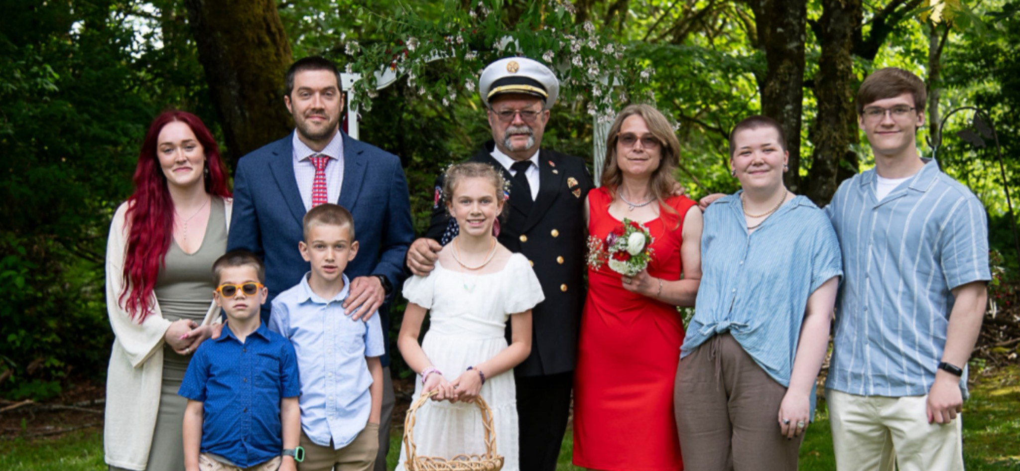 Chuck West with his family
